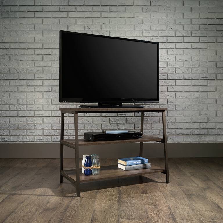 Industrial Style TV Stand   Industrial Style TV Stand Smoked Oak 1 